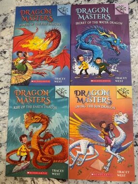 Dragon Masters 4-Book Lot — Colorful Dragon Adventure Covers